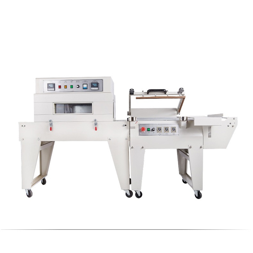 450L-bar sealer L type sealing cutting machine and BS4020 heat shrink tunnel packaging machine packager